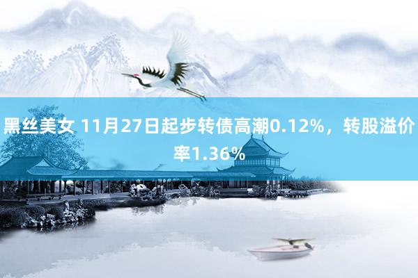 黑丝美女 11月27日起步转债高潮0.12%，转股溢价率1.36%