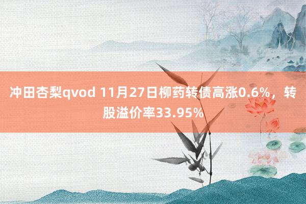 冲田杏梨qvod 11月27日柳药转债高涨0.6%，转股溢价率33.95%