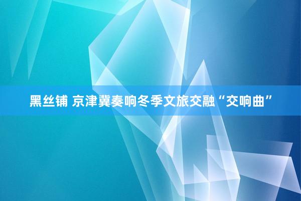 黑丝铺 京津冀奏响冬季文旅交融“交响曲”