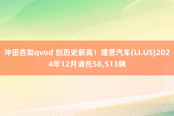 冲田杏梨qvod 创历史新高！理思汽车(LI.US)2024年12月请托58，513辆
