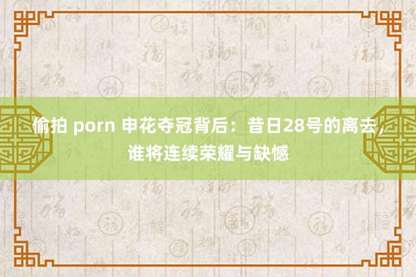 偷拍 porn 申花夺冠背后：昔日28号的离去，谁将连续荣耀与缺憾