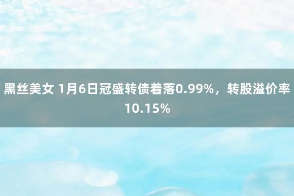 黑丝美女 1月6日冠盛转债着落0.99%，转股溢价率10.15%