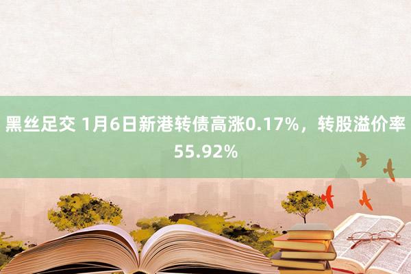 黑丝足交 1月6日新港转债高涨0.17%，转股溢价率55.92%