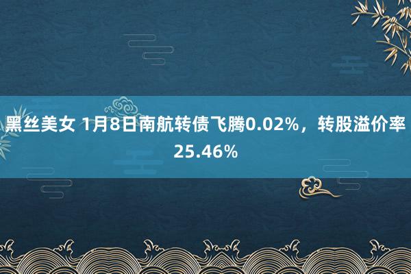 黑丝美女 1月8日南航转债飞腾0.02%，转股溢价率25.46%