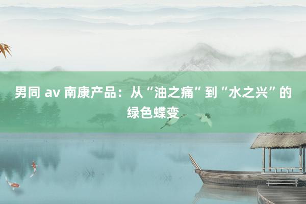 男同 av 南康产品：从“油之痛”到“水之兴”的绿色蝶变