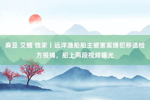 麻豆 艾鲤 独家丨远洋渔船船主被害案嫌犯移送检方报捕，船上两段视频曝光